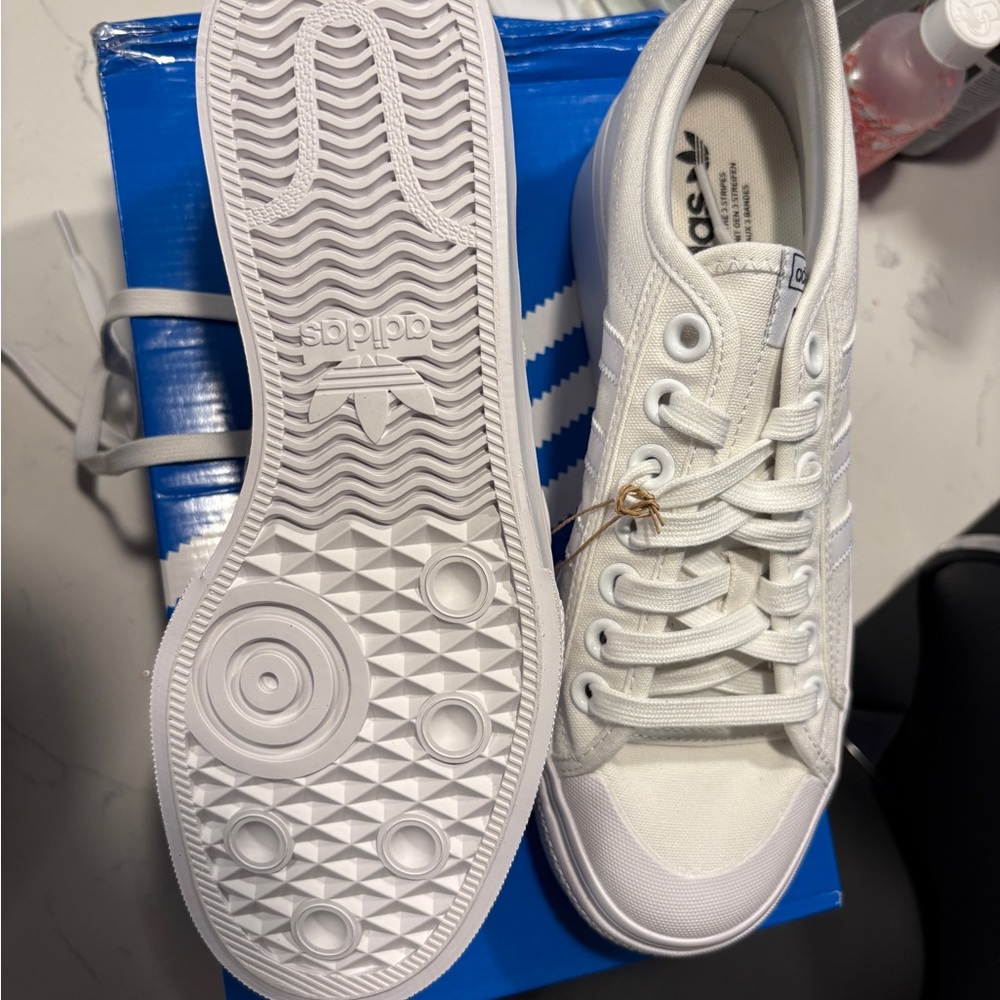 Adidas Classic White Canvas Sneakers